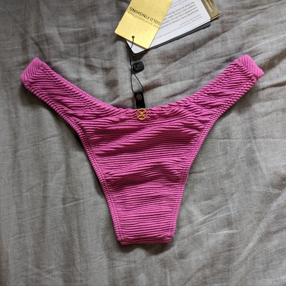 Vix Kayla Giulia Bikini Bottom Lotus Rib - Picture 5 of 7